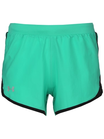 Under Armour Laufshorts Fly By 2.0 in türkis / schwarz