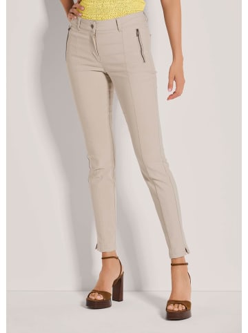 MADELEINE Enge Hose mit Reißverschlusstaschen in berber