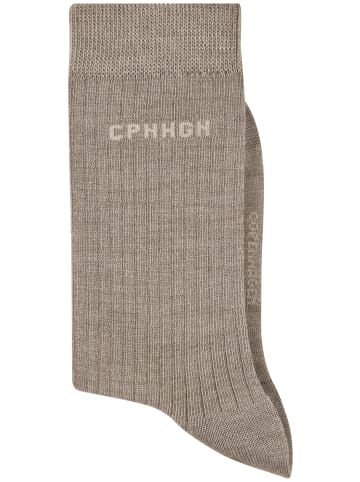 Copenhagen Studios Basicsocken in 2x beige meliert