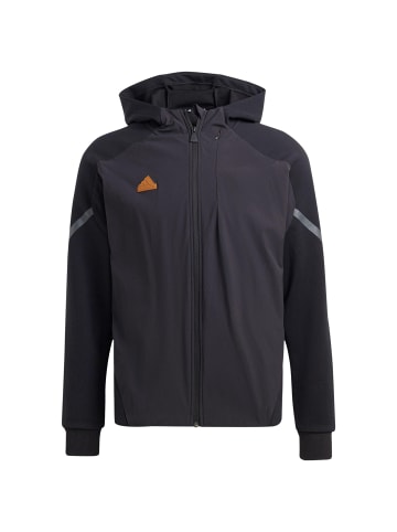 adidas Performance Kapuzenjacke Designed For Gameday in schwarz