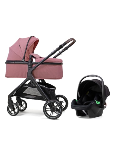 PIXINI Nelio Kinderwagen 3in1 Set altrosa