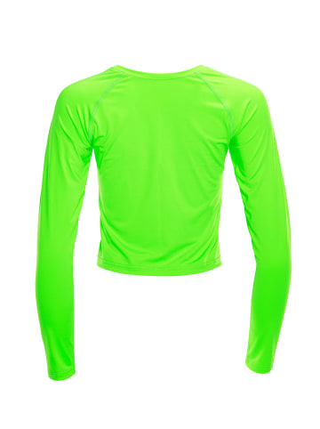 Winshape Functional Light Cropped Long Sleeve Top AET116 in neon grün