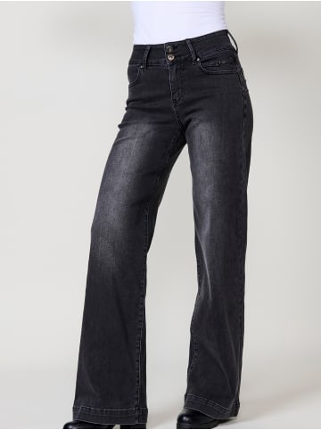 KOROSHI Weite Push-Up-Jeans für Damen in SCHWARZER DENIM