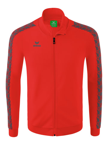 erima Kinder Essential Team Tracktop Jacke in rot/slate grey