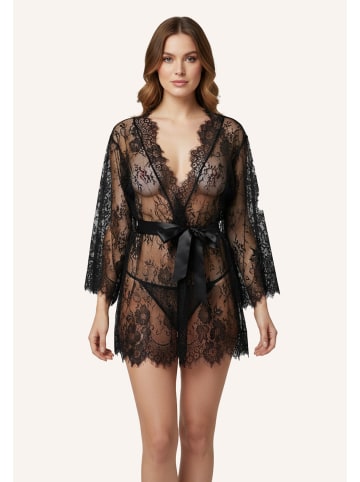 Linga Dore Kimono in Schwarz