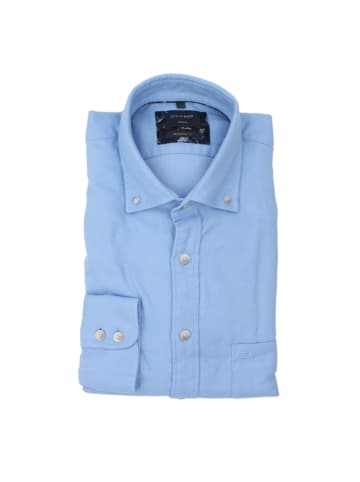 OLYMP  Button-down Flanellhemd in Blau