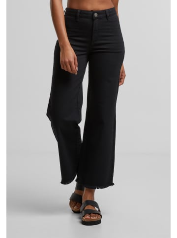 Urban Classics Urban Classics Ladies Relaxed Straight Fit Denim in black