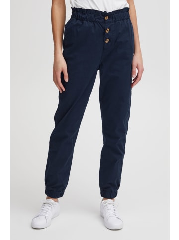 Oxmo Stoffhose OXCOBIE ‚Äì 21800181-ME  Paperbaghose mit Knöpfen in Dunkelblau