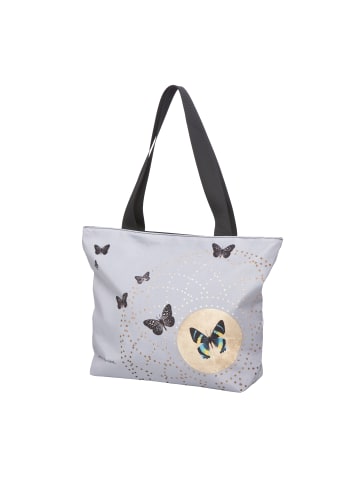 Goebel Shopper " Joanna Charlotte - Grey Butterflies " in Grau