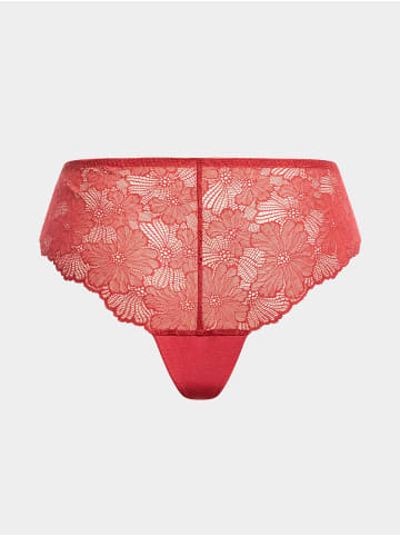 Erlich Textil  Classy Lace Spitzen Hipster aus recyceltem Polyamid - atmungsaktiv in granatapfel