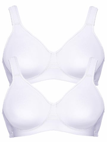 Viania 2er Pack Sport BH Workout in weiss weiss