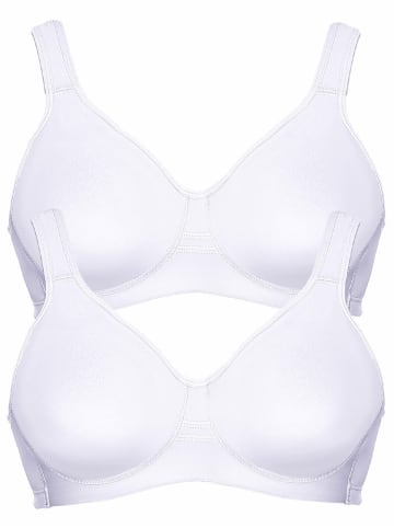 Viania 2er Pack Sport BH Workout in weiss weiss