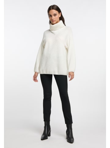 VINAJA Women Strick Rollkragenpullover in Weiss