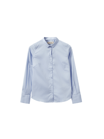 Mos Mosh MMMATTIE FLIP STRIPE SHIRT in Light Blue