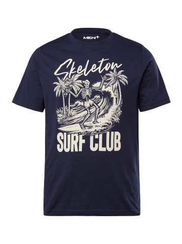 Men Plus Kurzarm T-Shirt in marine