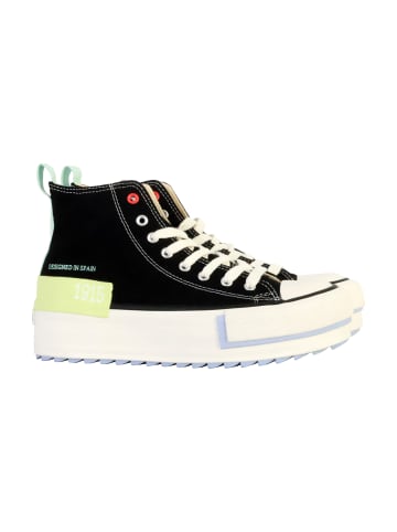 Victoria Sneakers Montante mit Schnürsenkeln Schwarz