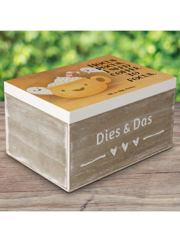 Mr. & Mrs. Panda Box Kaffee Gespenst Design mit Spruch in Weiß