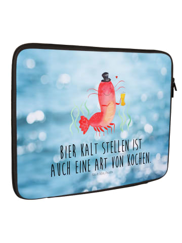 Mr. & Mrs. Panda Notebook Tasche Hummer Weizen mit Spruch in Oceanblue