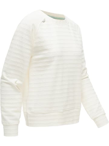 ragwear Rundhalspullover Joann Crepe in Ivory