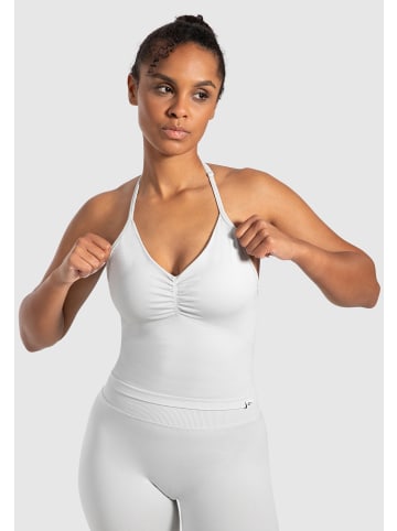 SMILODOX Crop Top Malena in Hellgrau