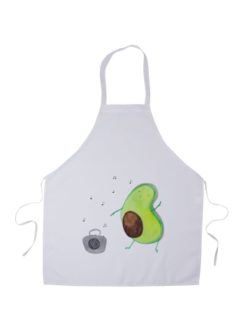 Mr. & Mrs. Panda Kochschürze Avocado Tanzen ohne Spruch in Weiß