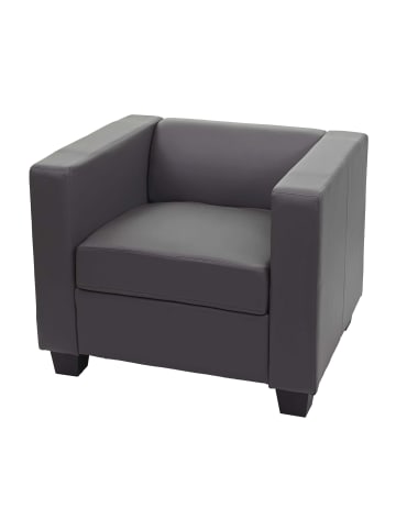 MCW Sessel Loungesessel  Lille, Kunstleder, dunkelgrau