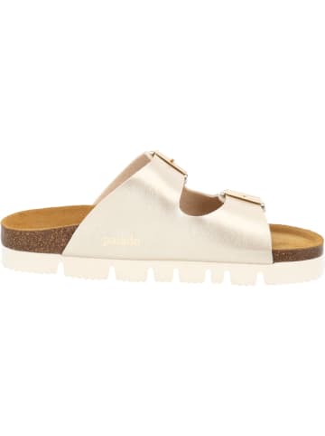 palado Plateau-Pantoletten in gold/beige
