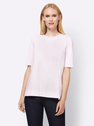 Heine Plissee-Shirt in weiß