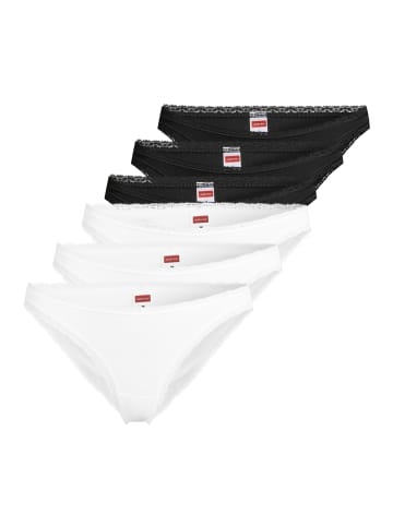 Conta Rio Slip Modal in Weiß / schwarz