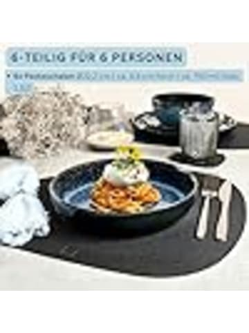 Sänger 6-tlg. Pastaschalen Set Osaka in Blau aus Steingut