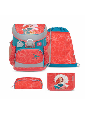 Belmil 4tlg-Set: Schulranzen Set Mini-Fit Sea Queen in Rosa H36xL28xT19 cm