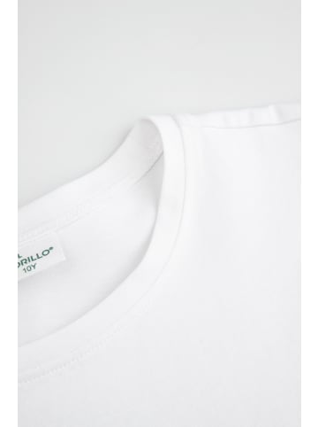 Coccodrillo T-Shirt mit kurzen Ärmeln in weiß