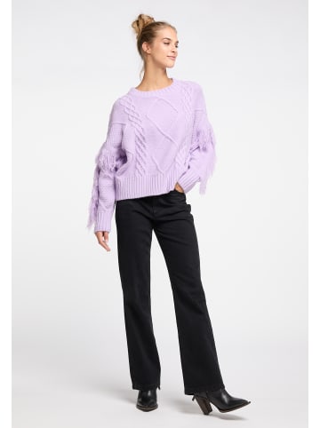 IZIA Damen Strickpullover in Flieder