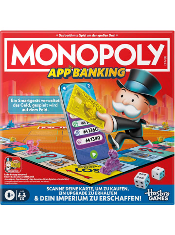 Hasbro Monopoly App Banking Brettspiel Deutsch elektronisch Moderne Version 2-6 Spieler