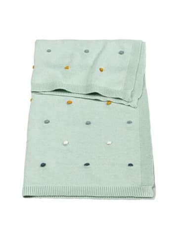 Bornino Home Babydecke Dots 80x100 cm in Grün