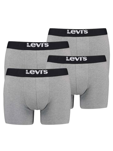 Levi´s Boxershort 4er Pack in Grau Melange