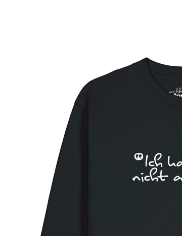 wat? Apparel Sweatshirt Ich kann so nicht arbeiten in Schwarz