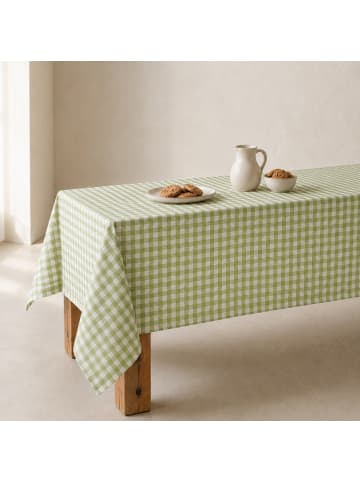 GAMUSI Tischdecke „Vichy“ in Olivgrün