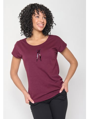GreenBomb T-Shirt Bike Romantic in Samt Regen