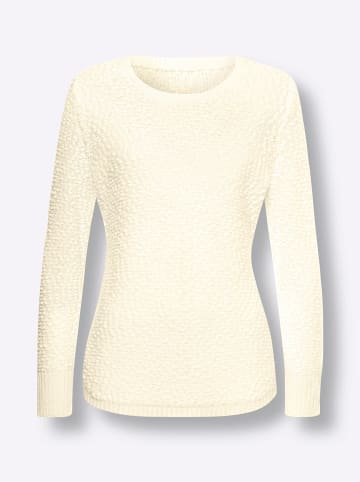 Sieh an! Langarm-Pullover in ecru