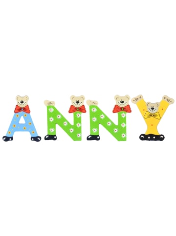 Playshoes Deko-Buchstaben "ANNY" in bunt