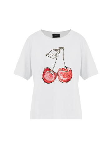 Finn Flare Kurzarmshirt Kirsche in white