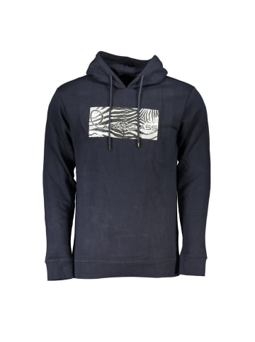 cavalli CLASS Blaues Baumwoll-Sweatshirt