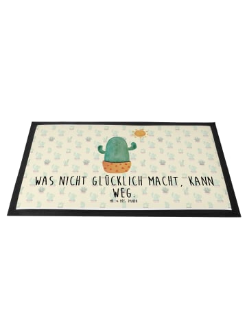 Mr. & Mrs. Panda Schmutzfangmatte Kaktus Sonne mit Spruch in Kaktus Grün