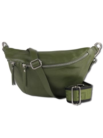 Toscanto Toscanto Gürteltasche Leder grün ca. 37cm