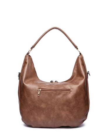 collezione alessandro Schultertasche " Big Aunt " in cognac