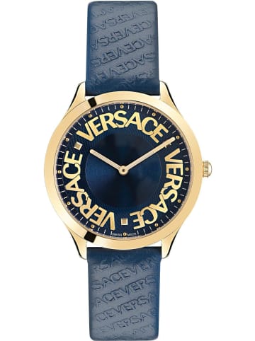 Versace Analoguhr für Damen in blau