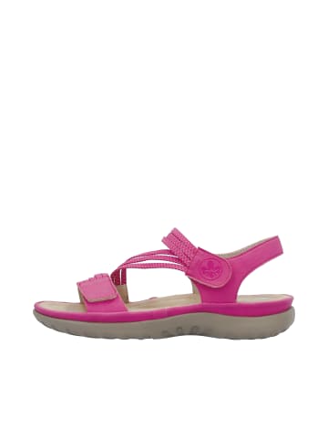 rieker Sandalen in magenta/fuchsia-white