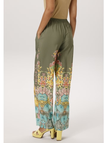 Aniston CASUAL Schlupfhose in khaki-türkis-gelb-orange-rosa-grün-pink