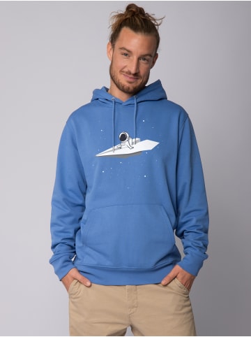 wat? Apparel Sweatshirt Fly me to the moon in Bright Blue